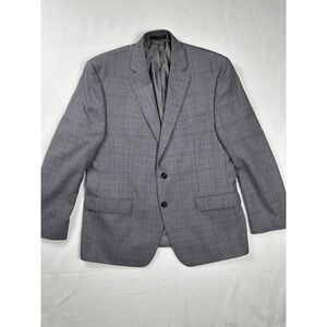 Ralph Lauren Men's Gray Plaid Two Button Blazer Sport Coat Jacket